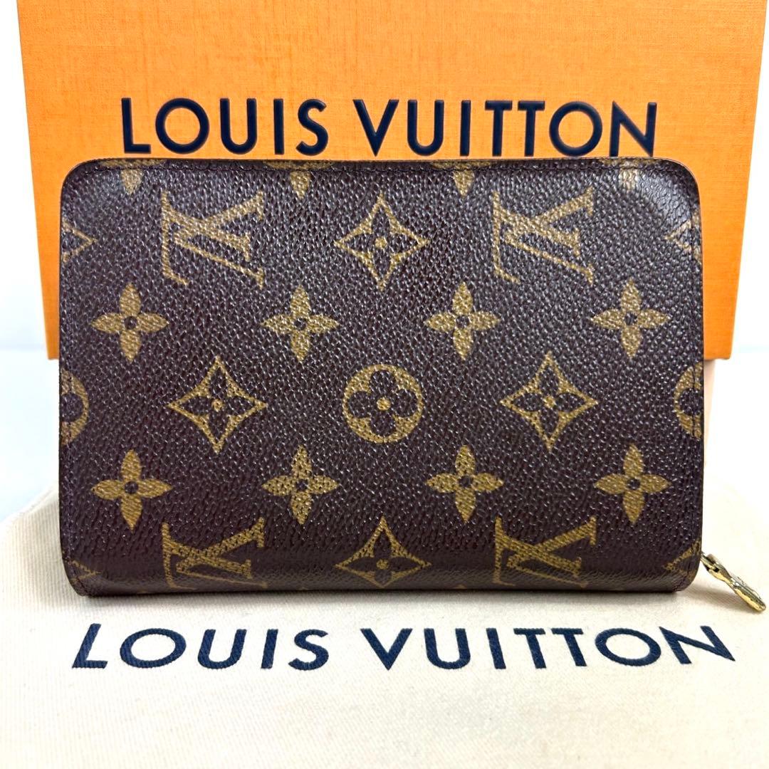 【美品】✅メンテ済み　ルイヴィトン　モノグラム　 ポルトパピエ　二つ折り財布