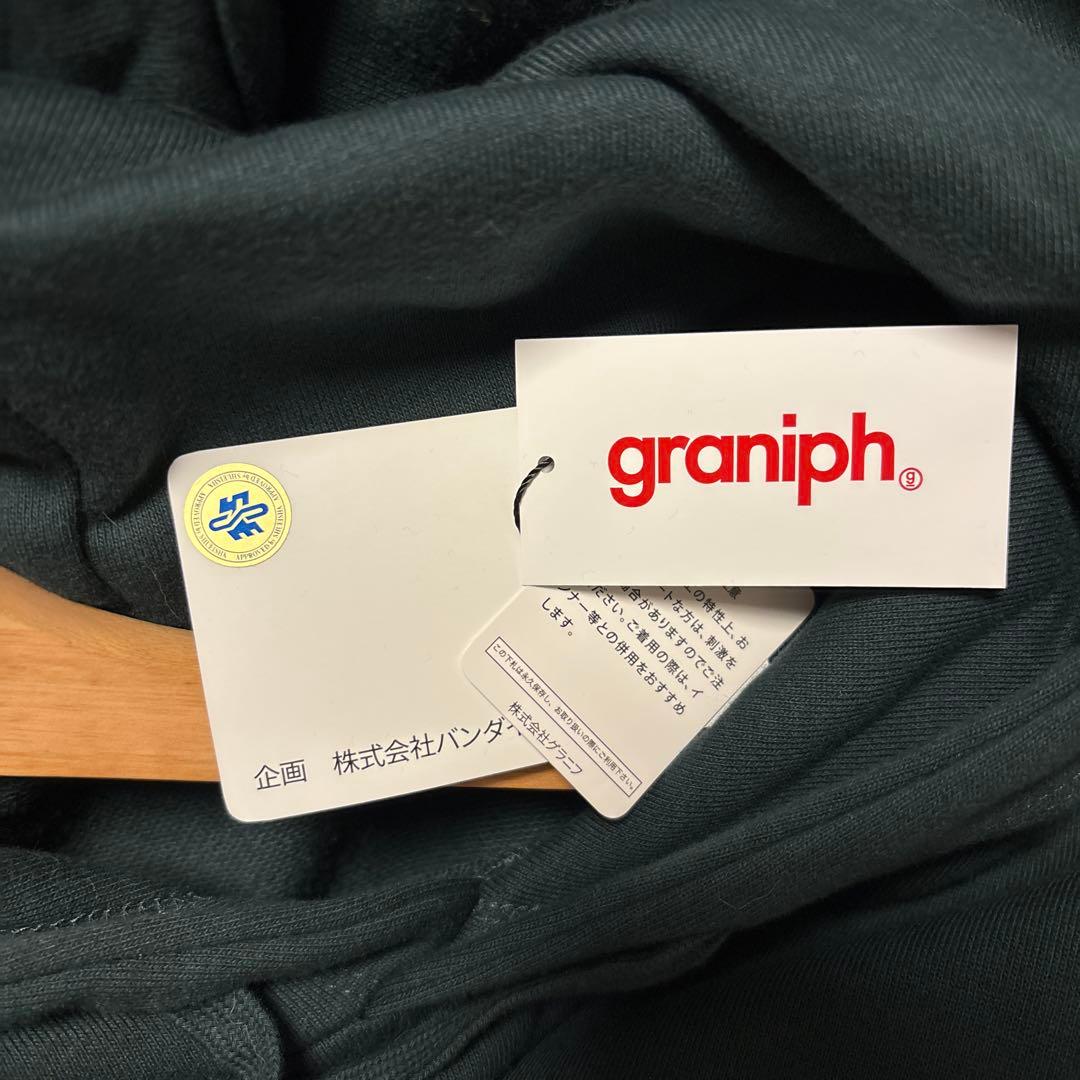 【新品】L☆ジョジョ黄金の風×グラニフ☆ルーズフィット・パーカー(緑)☆JOJO