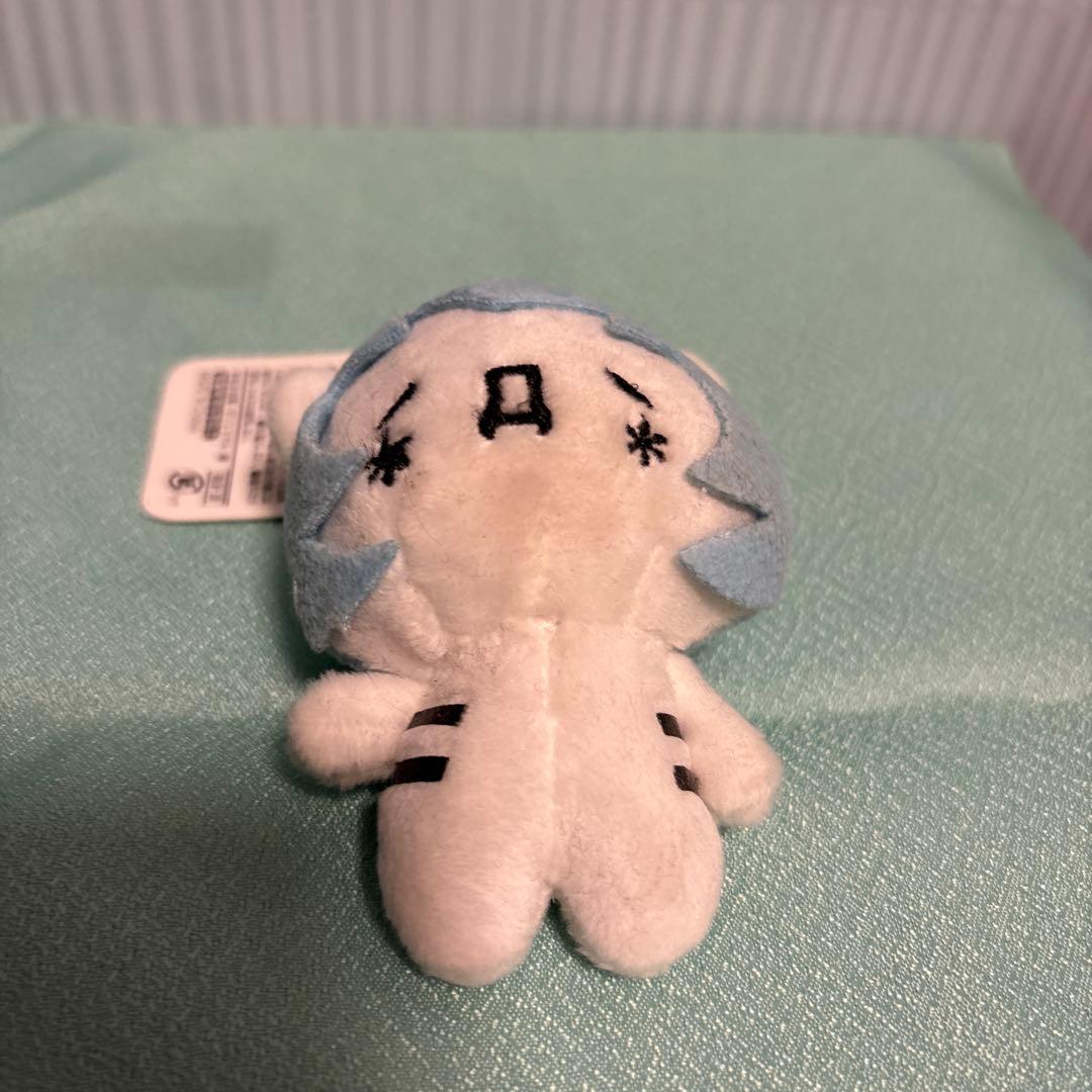 【かおもじネコ】新形態 マスコットBC エヴァンゲリオン 綾波レイ風ぬいぐるみ