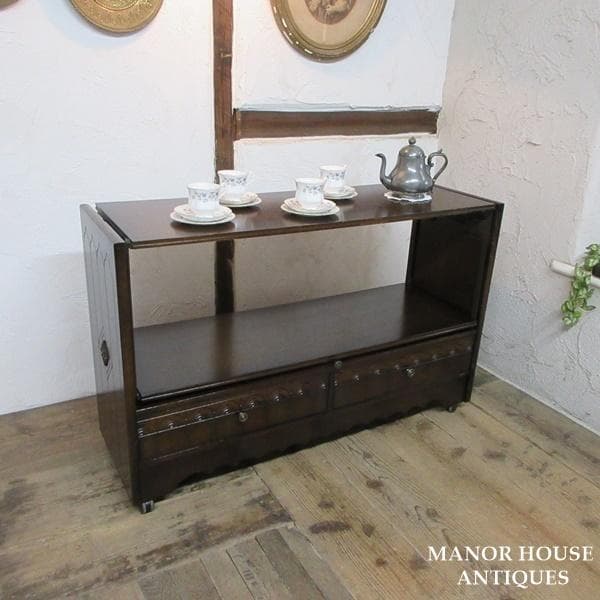 イギリス アンティーク 家具 キッチンワゴン トロリー 引き出し付き 6005e