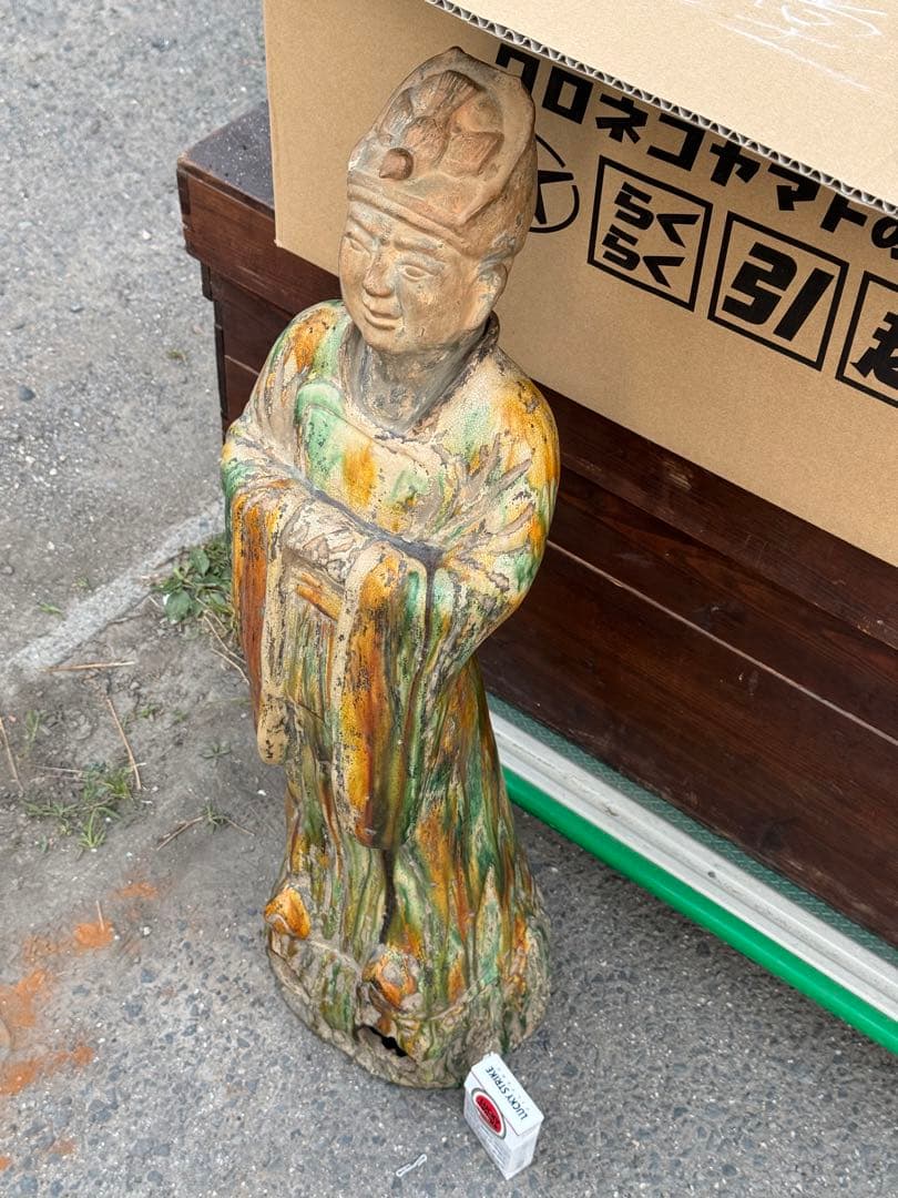 ‼️リサイクルFORTへフォロー‼️6/7唐物買取①‼️中国の唐三彩の神官像‼️