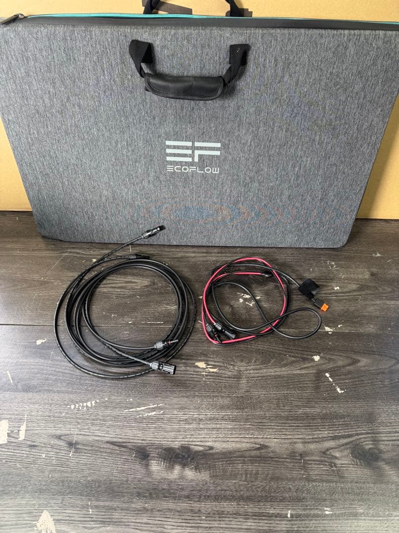 エコフロー EcoFlow 220W 両面受光型 ソーラーパネル3m延長ケーブル