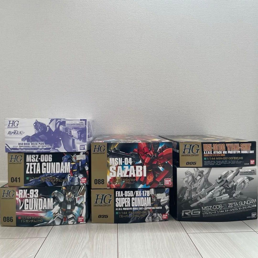 HG ガンプラセット RX-93 νガンダム ゼータガンダム