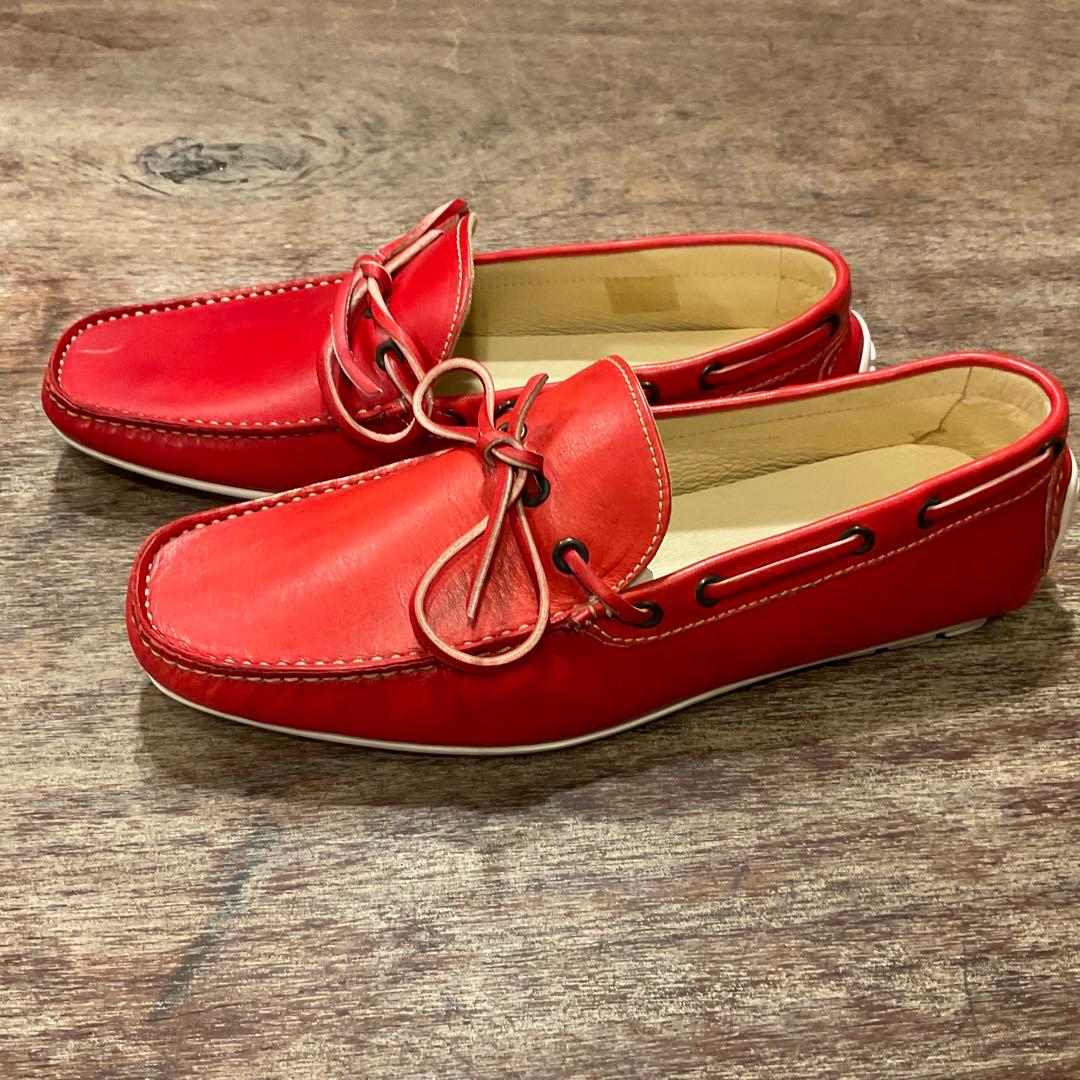 未使用品！エポカウォモ レザー ドライビングシューズ 1351 メンズ 40