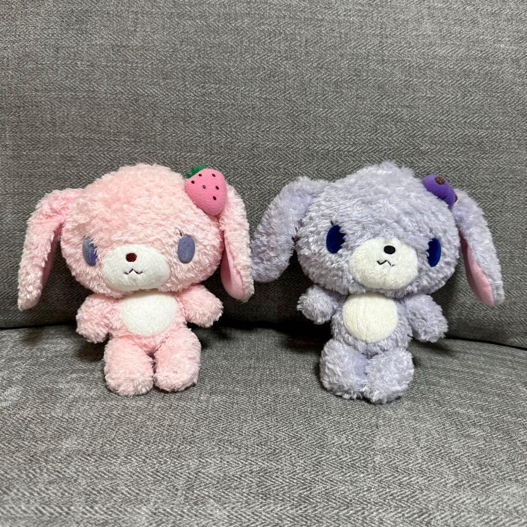 サンリオ シュガーバニーズ ぬいぐるみ (ストロベリーうさ・ブルーベリーうさ)