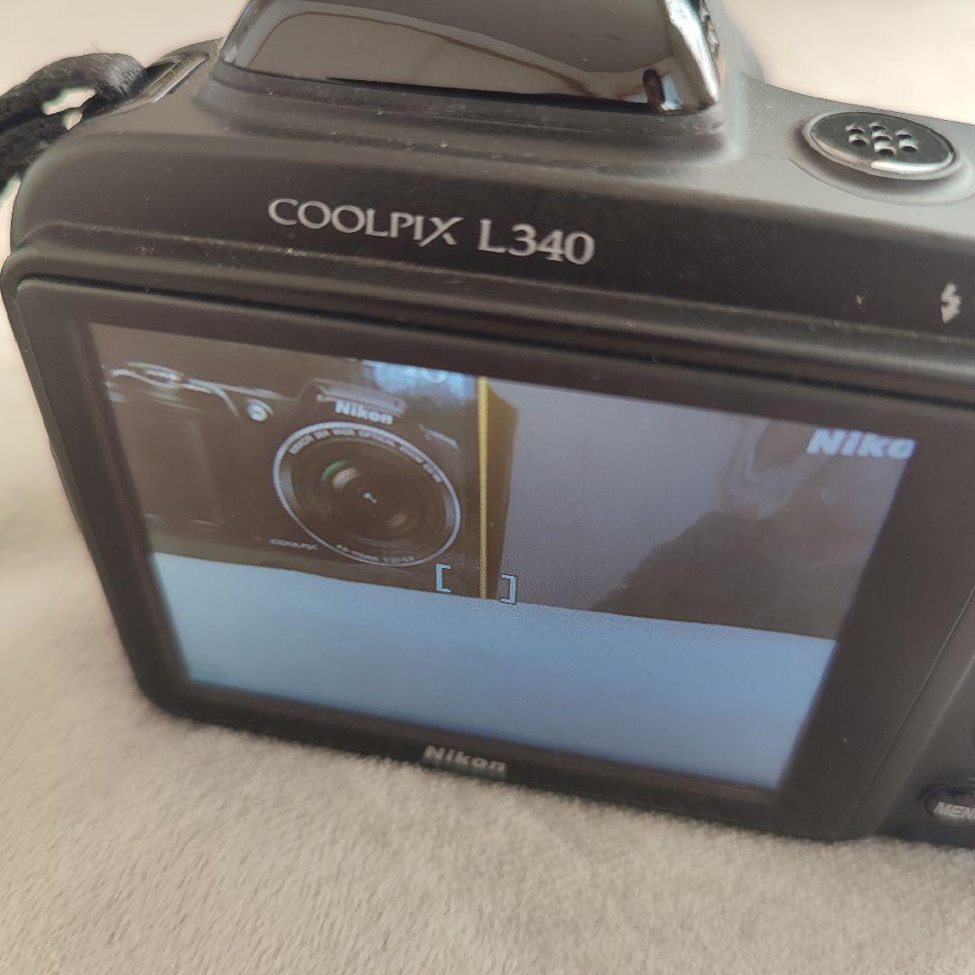 【美品】COOLPIX L340 デジカメ　箱＆アルバム付き　黒 ブラック