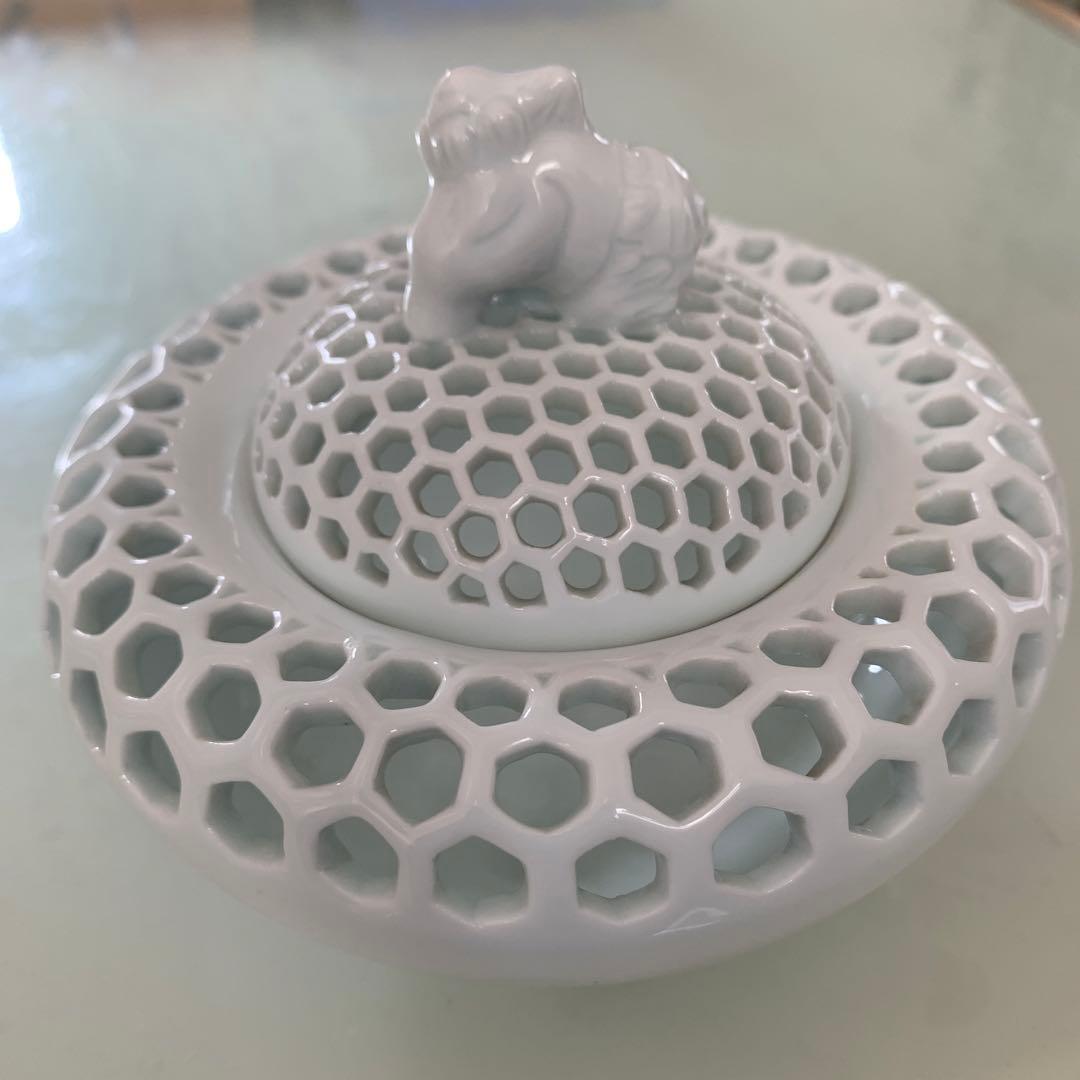 平戸　三川内焼　白磁香炉