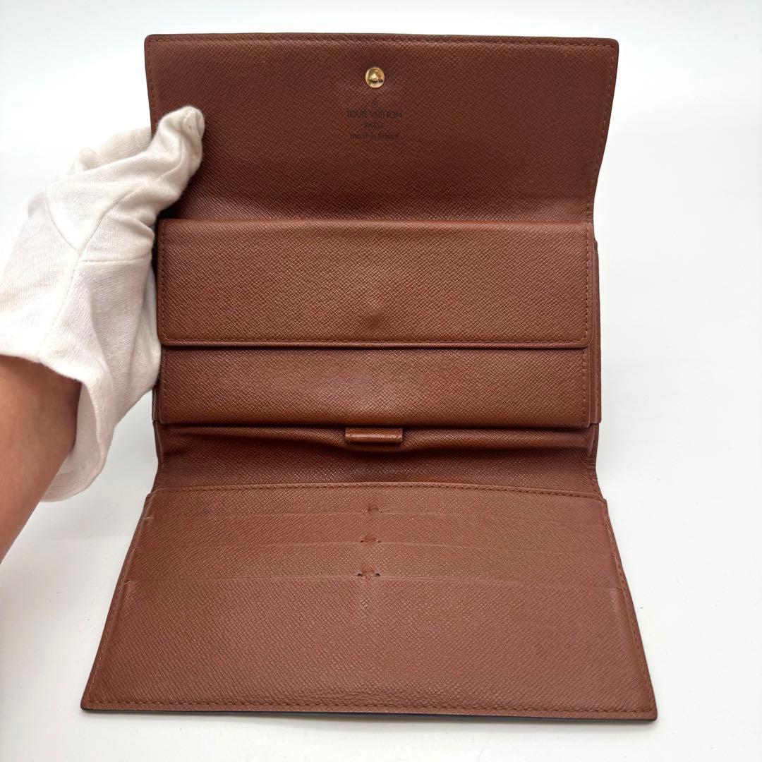 美品✨️ルイヴィトン　モノグラム　インターナショナル　三つ折り財布　長財布　財布