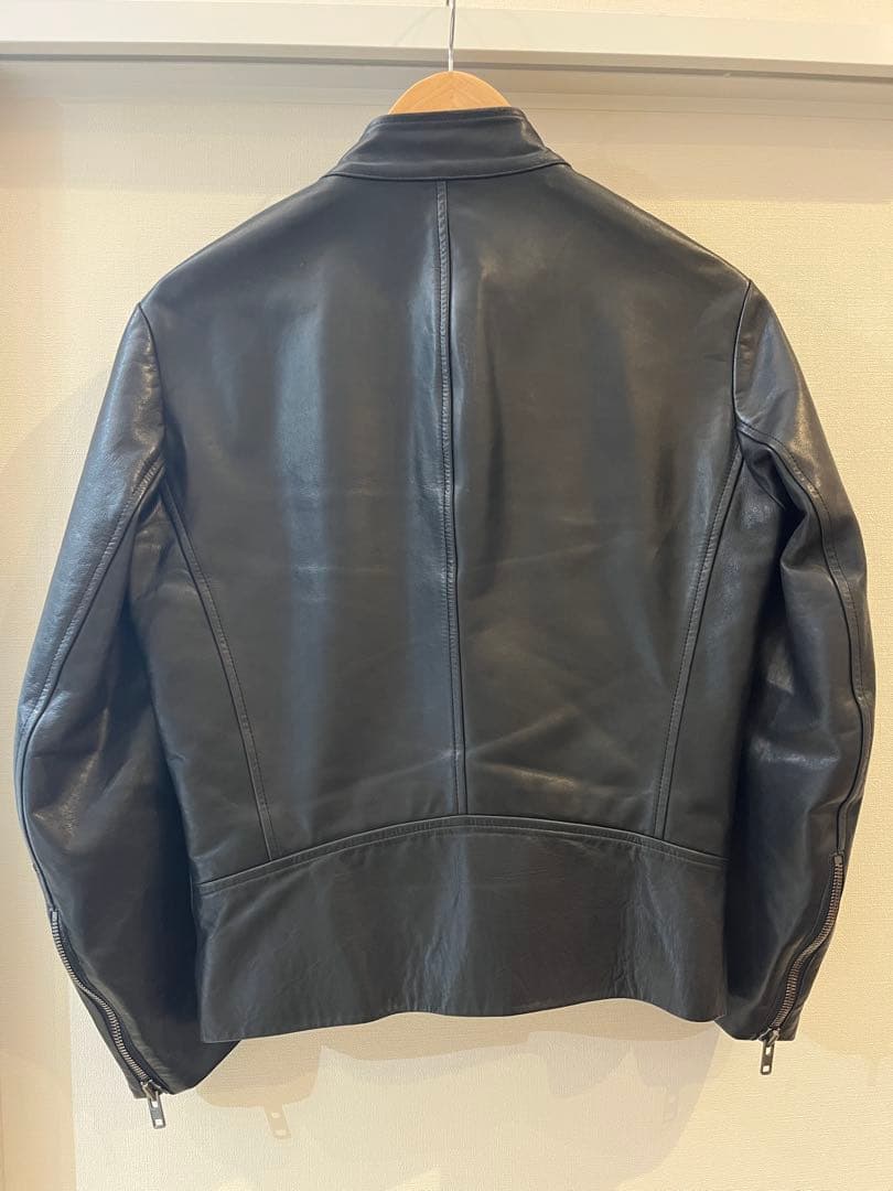 Maison Margiela マルジェラ ライダース 八の字 黒 レザー 44