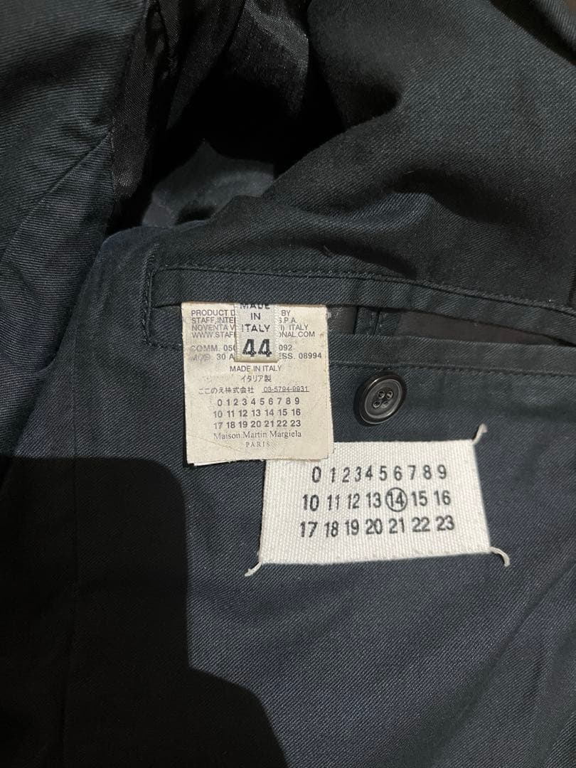 Maison Margiela マルジェラ ライダース 八の字 黒 レザー 44