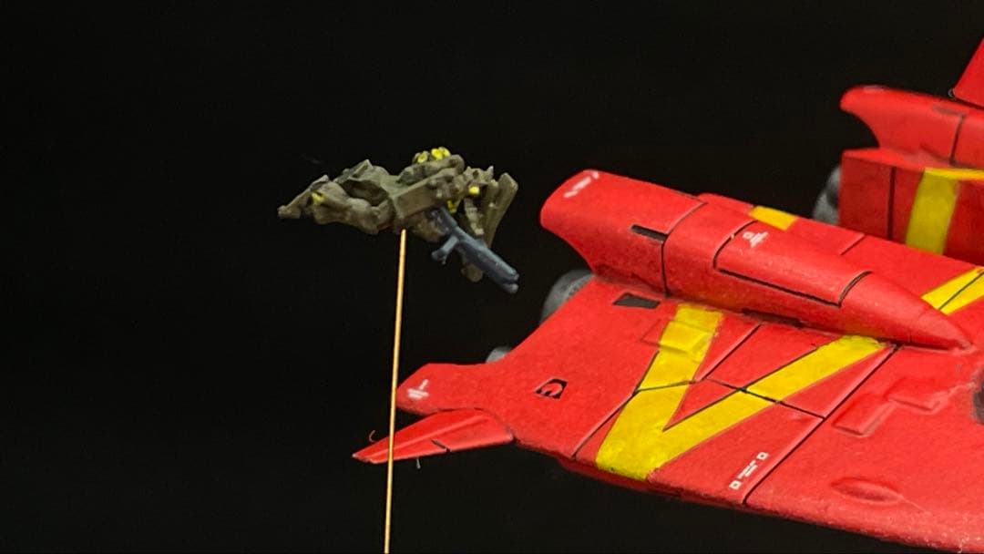 機動戦士ガンダム逆襲のシャア　ネオジオン　ムサカ5番艦　完成品 1/1700