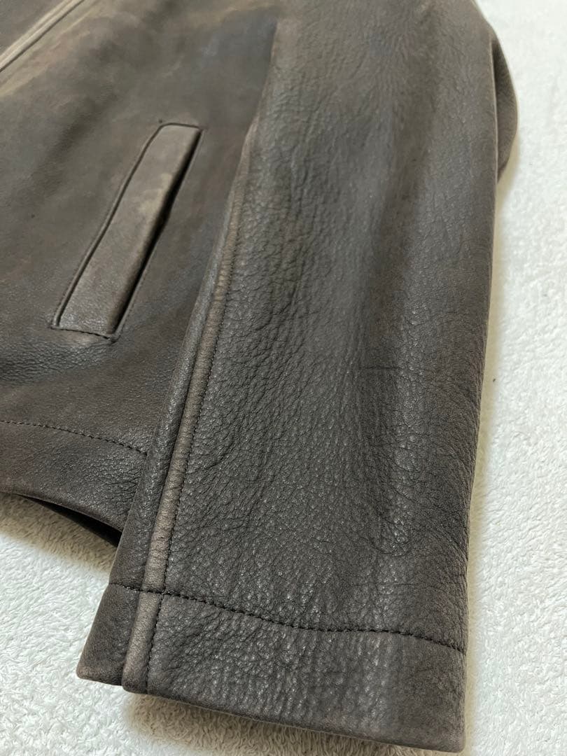 本革　eddie bauer レザージャケット　ブラウン　S(M位) シングル