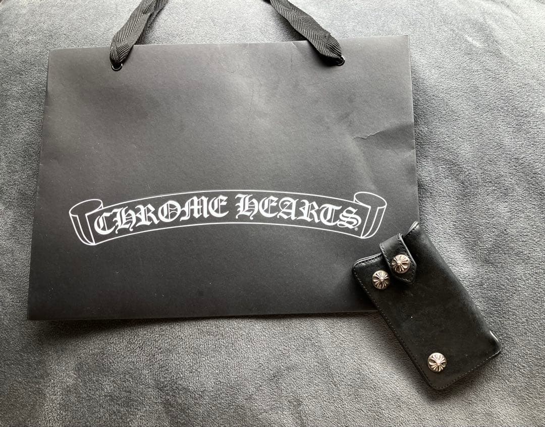 K　CHROME HEARTS ブラックレザーキーケース