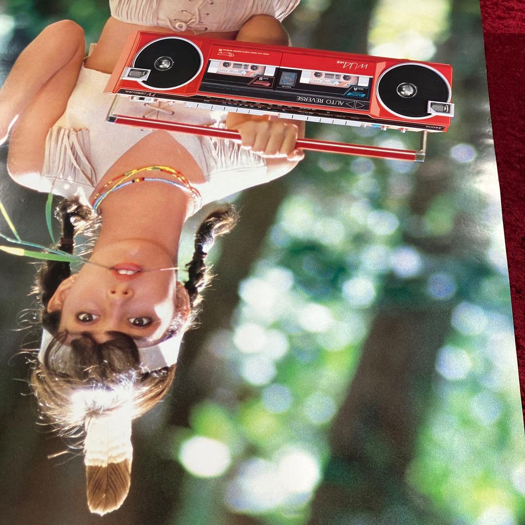 ジーナ・ナナ　サンヨー　おしゃれなテレコ ダブルU4　駅貼り　B1　ポスター