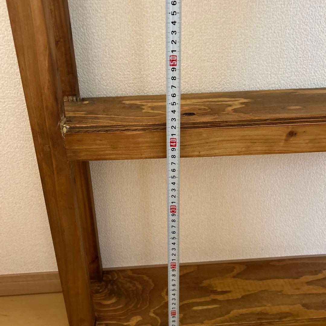 アンティーク風スリムラック　棚　ハンドメイド　飾り棚