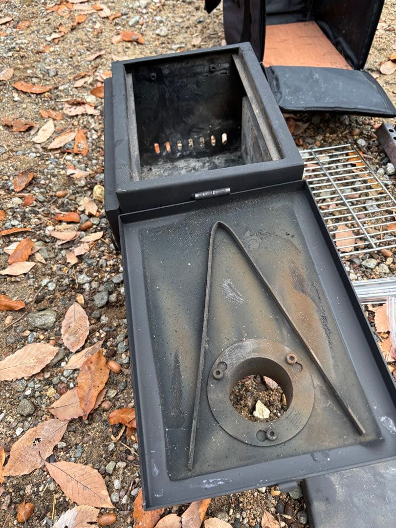 Mt.SUMI MICRO 薪ストーブ（延長煙突、難燃シート、ロストル付き）