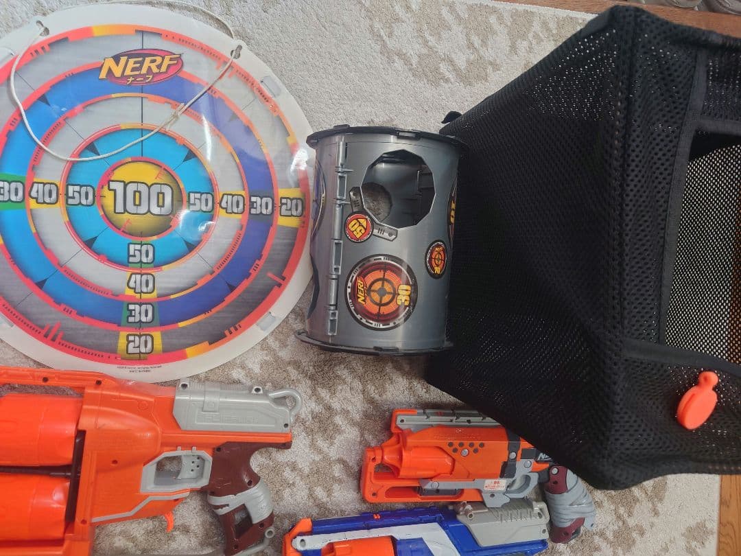 ナーフ7丁 的3 弾新品340発 NERF