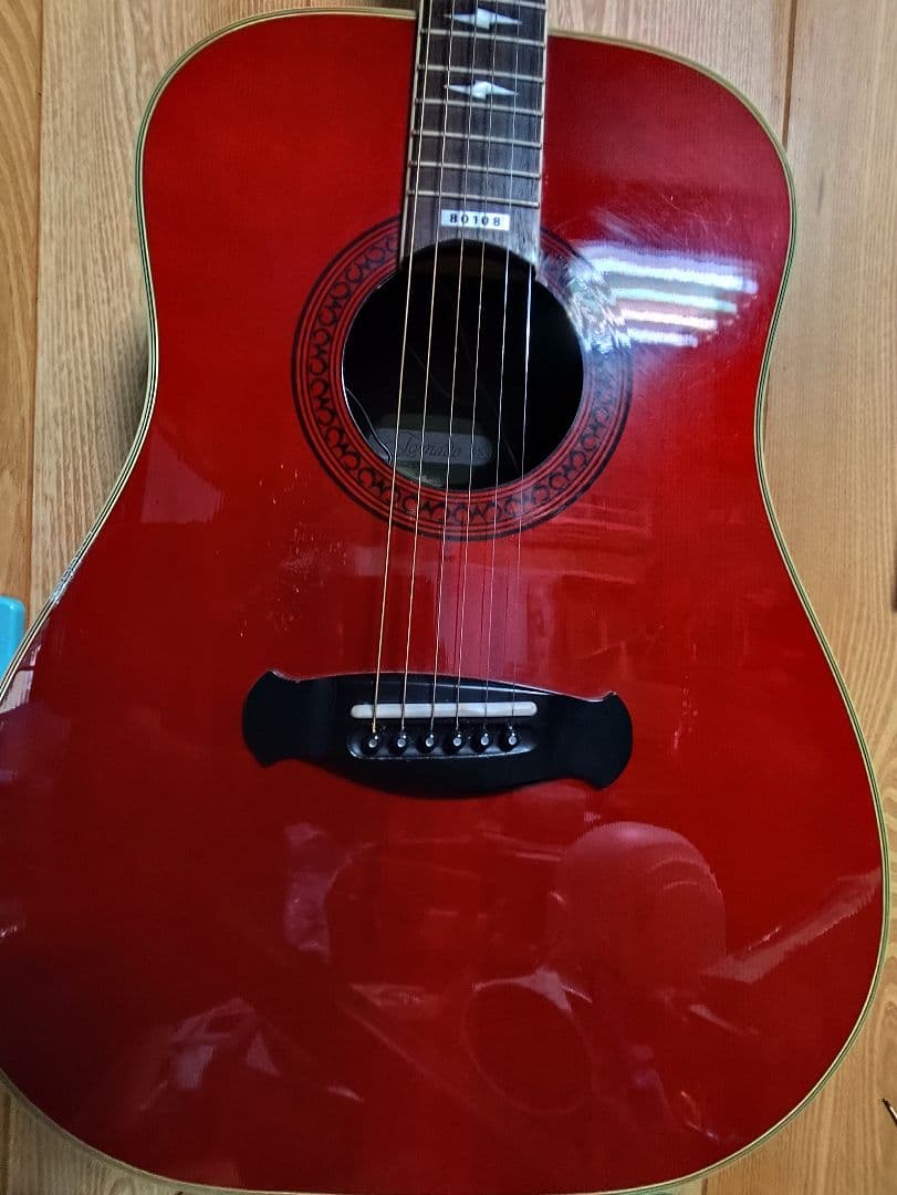 1981年Morris モーリストルネードXX トップ単板 シースルーレッド