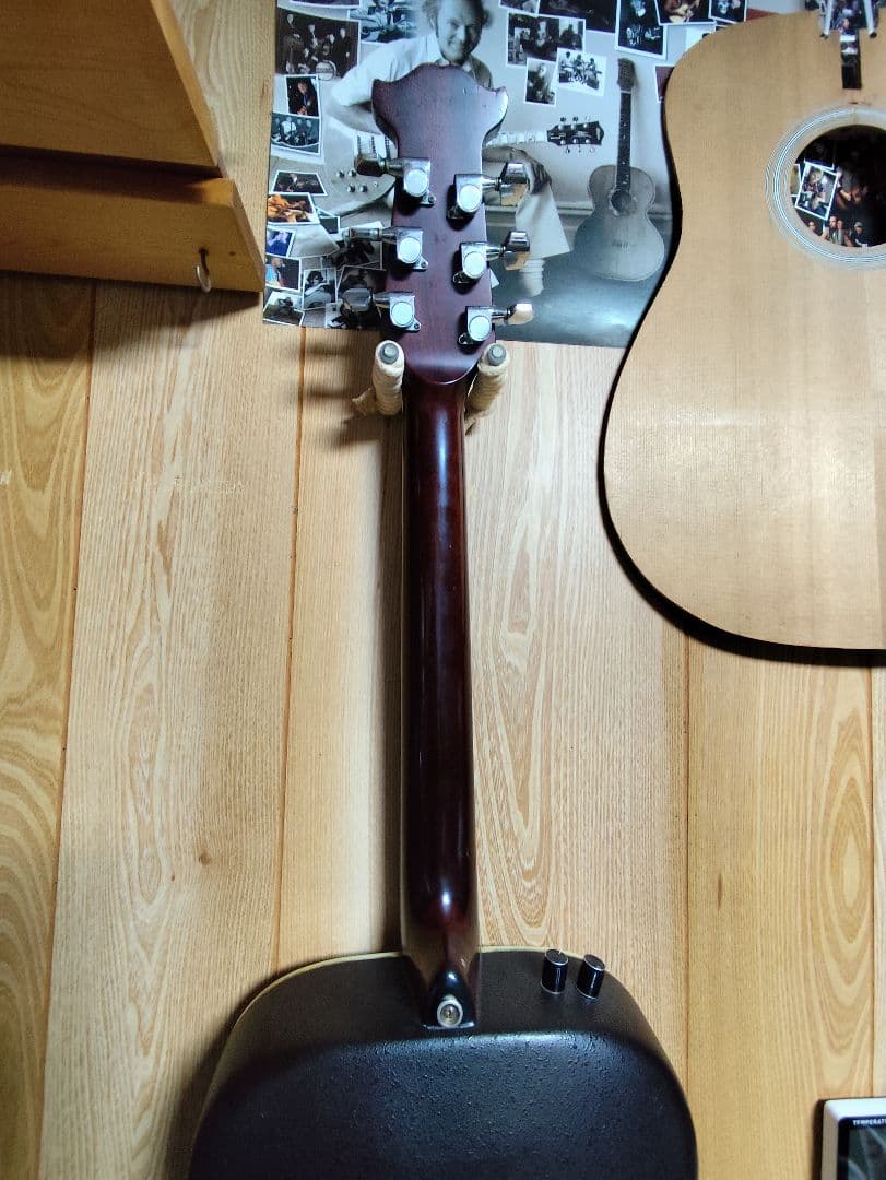 1981年Morris モーリストルネードXX トップ単板 シースルーレッド