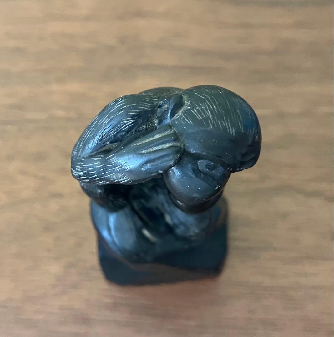猿　石彫刻