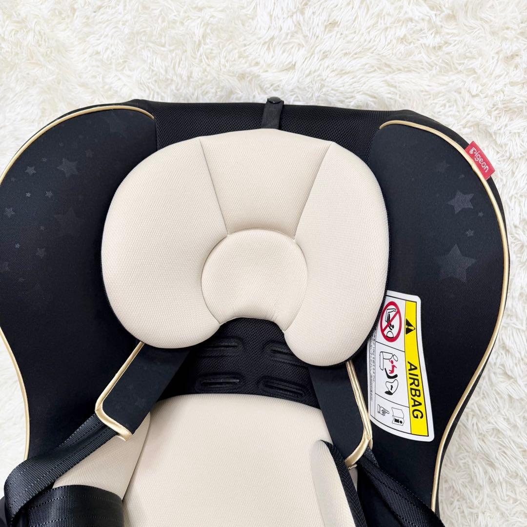 極美品 pigeon キュピオ チャイルドシート 星柄 西松屋限定モデル