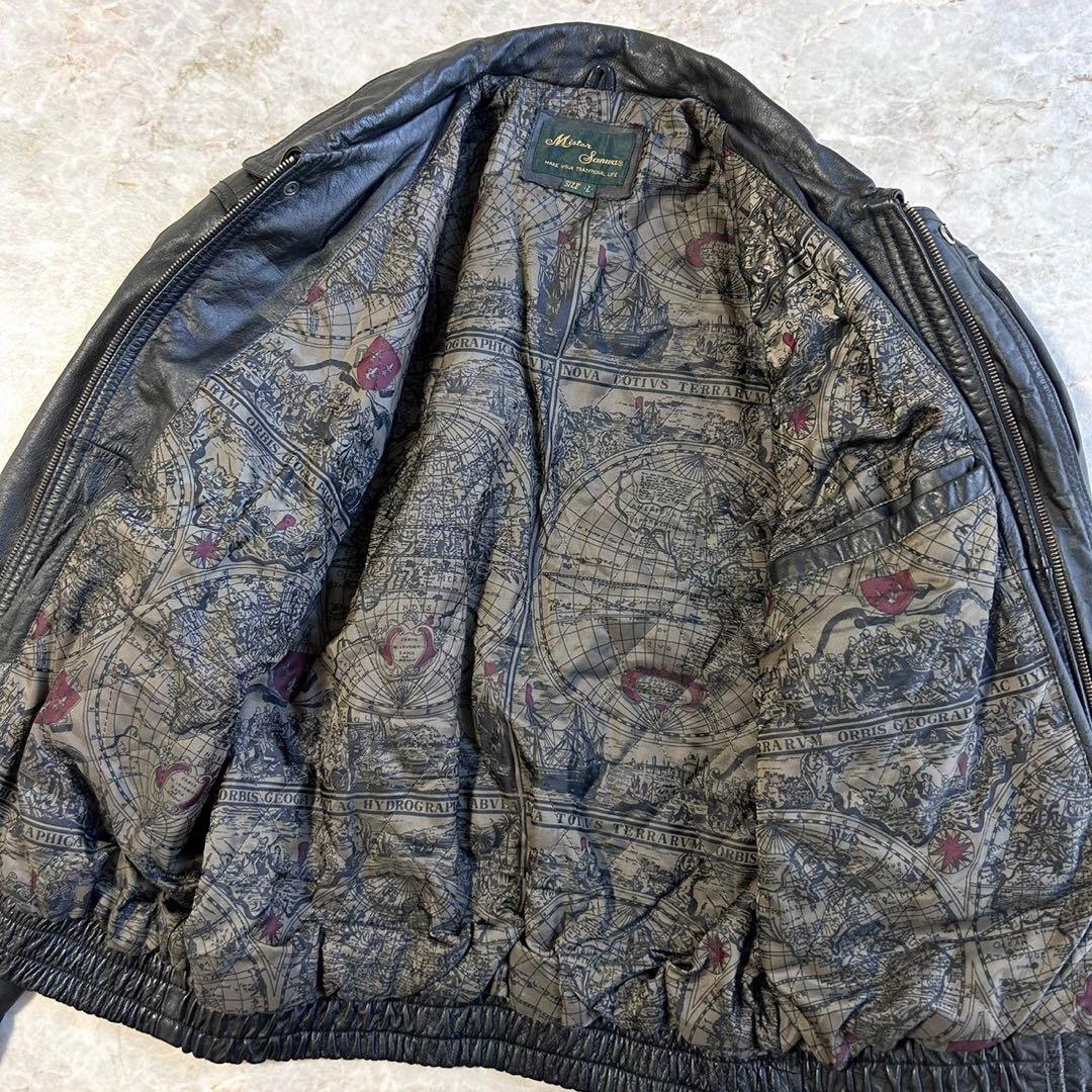 A-2ミリタリーデザイン ショート丈 本革レザー ボンバージャケット フライト