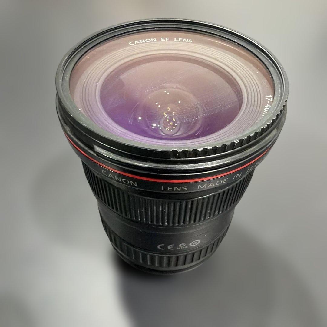 フィルター付　Canon EF17-40mm F4L USM