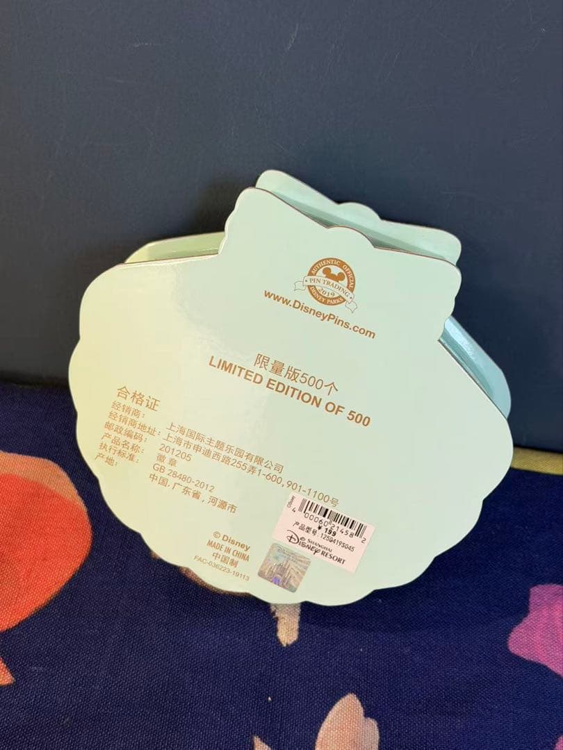 上海ディズニーランド正規品アリエルピンバッジアリエル30周年限数500