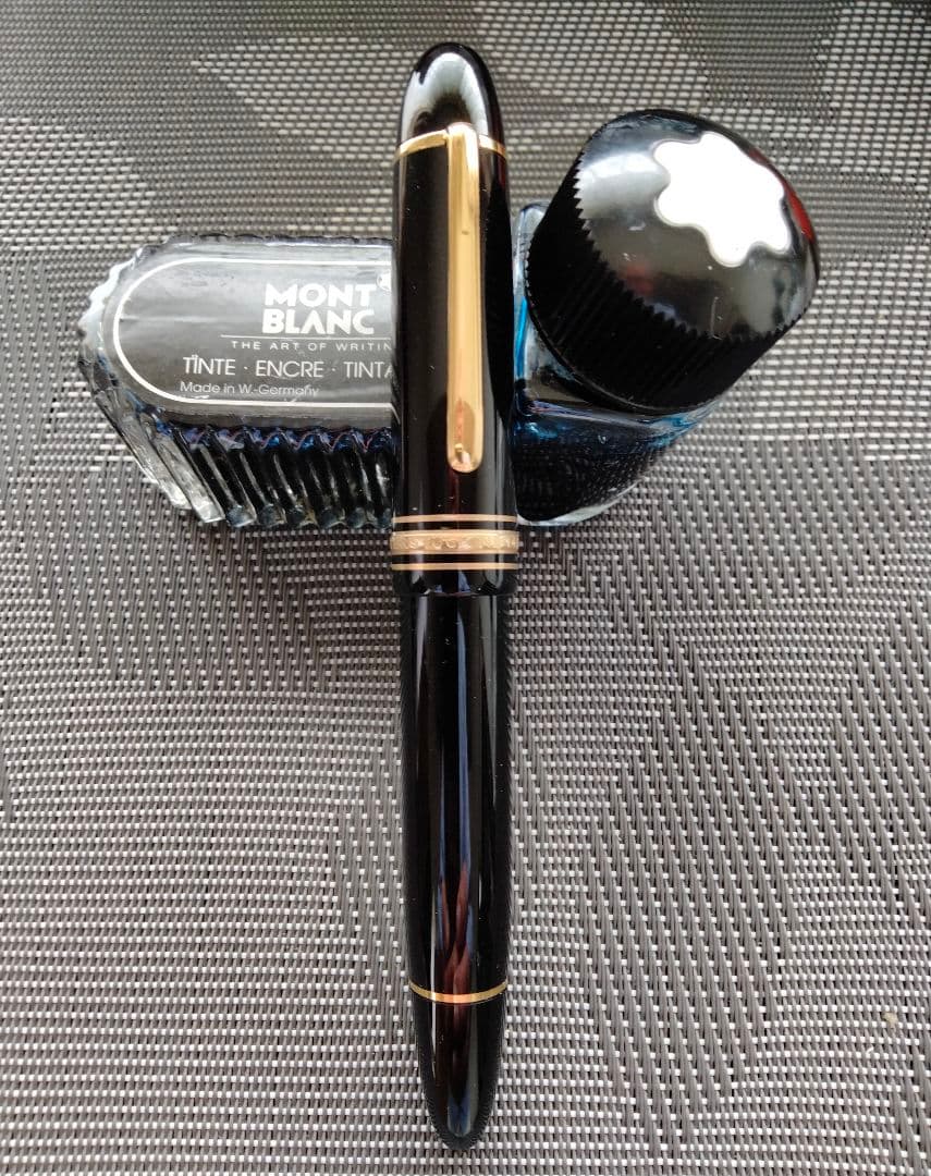 【極上品モンブラン149万年筆80年代名品吸入式ペン先M中字14ｋ金】4810