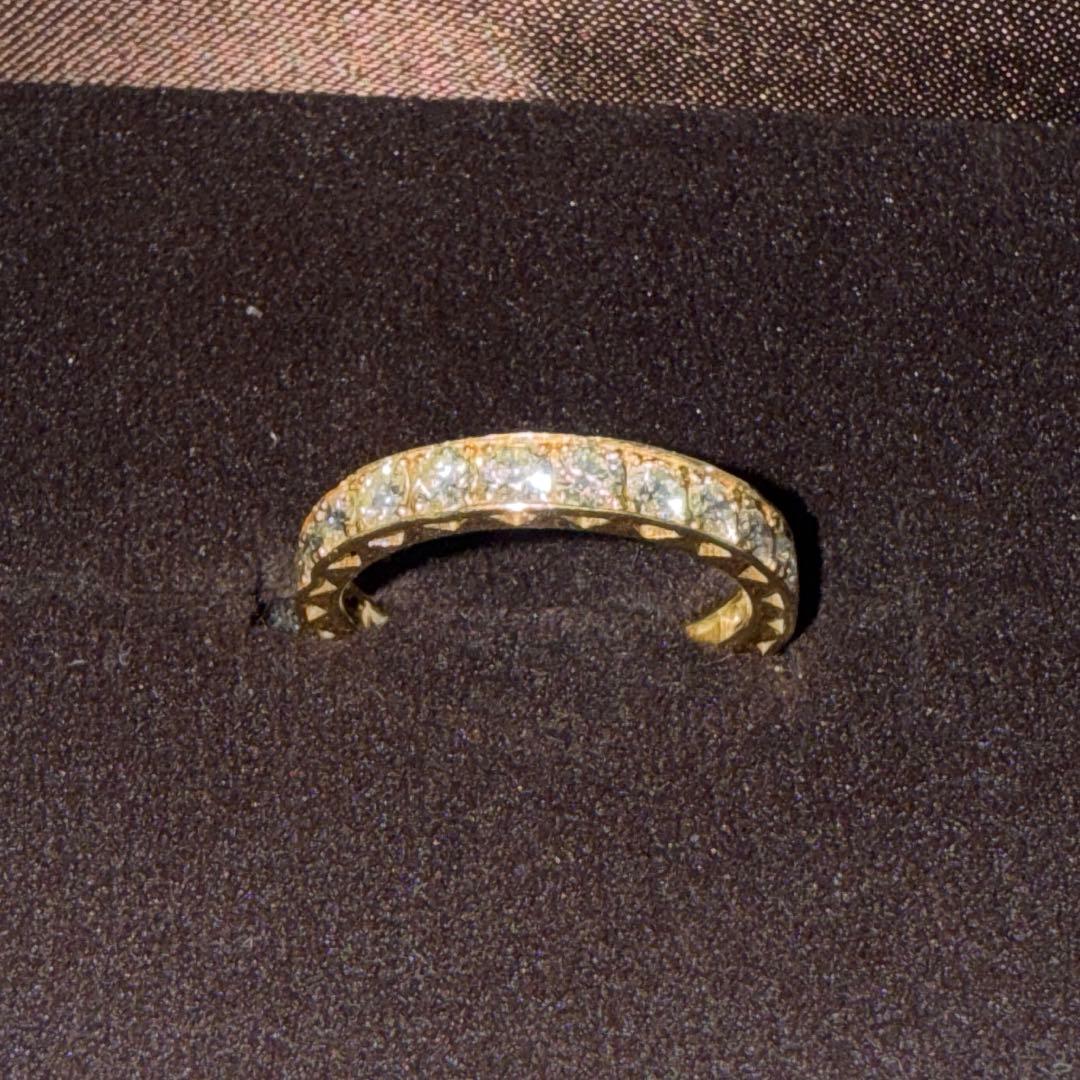 K18イエローゴールド ダイヤエタニティリング 1カラット