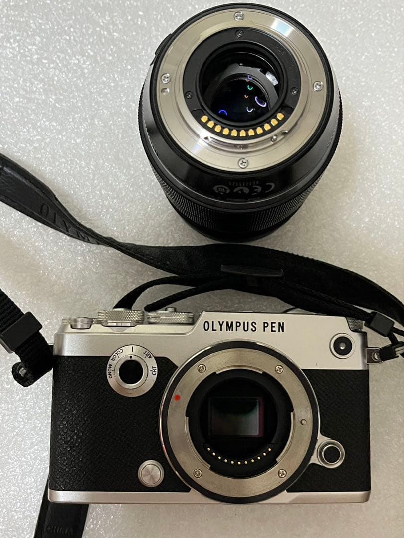 OLYMPUS PEN-F シルバー 12-40mmレンズ付き動作未確認です