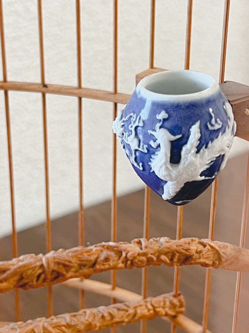 【蔵出し出品】アンティーク彫刻の鳥籠
