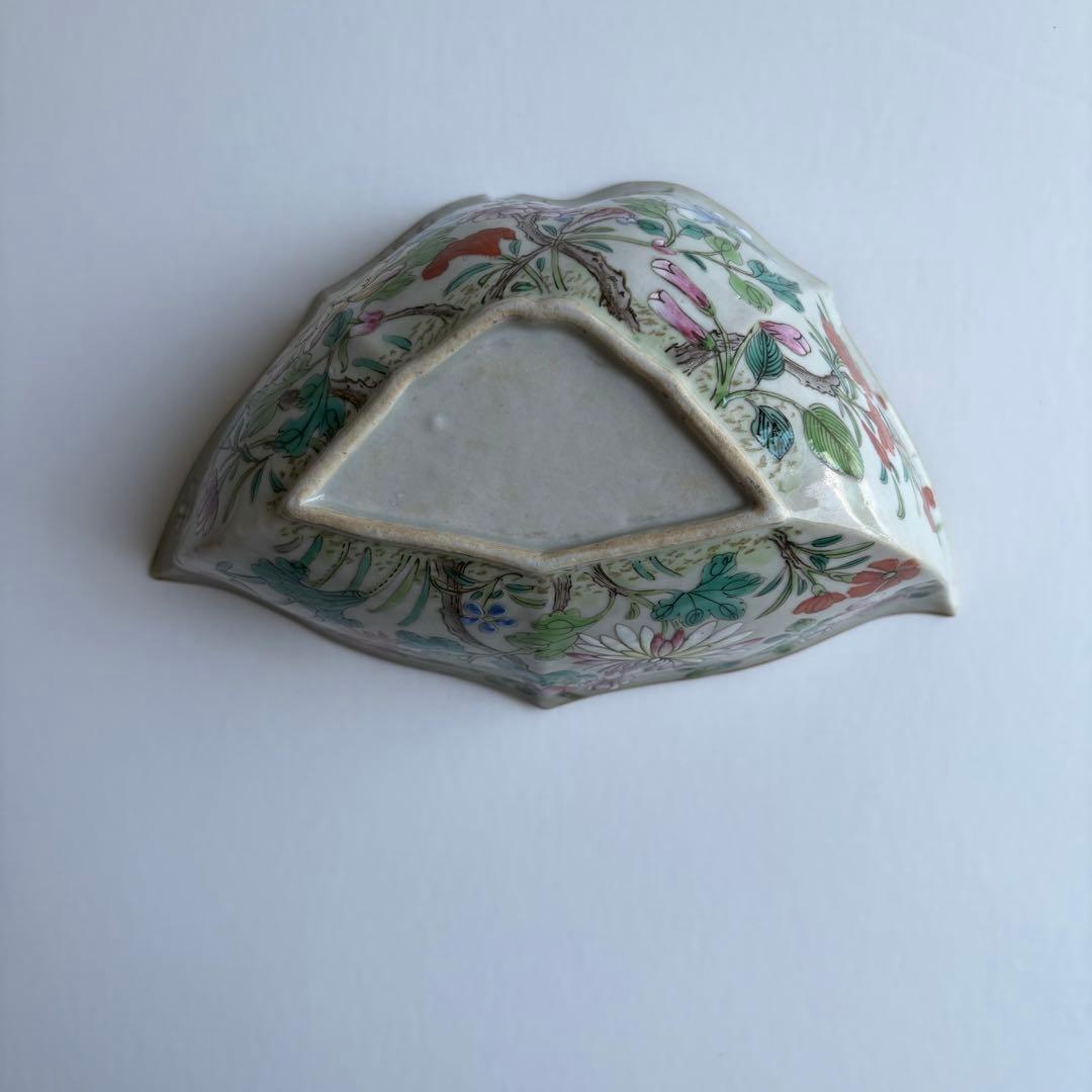 中国　陶器　色絵　鉢