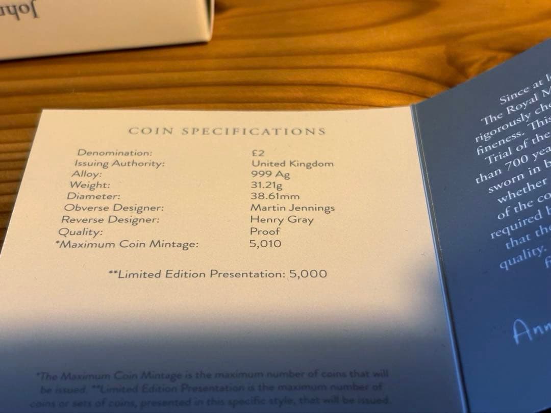 【5000枚限定 #717】2025 英国 ジョン・レノン 1オンス カラー銀貨