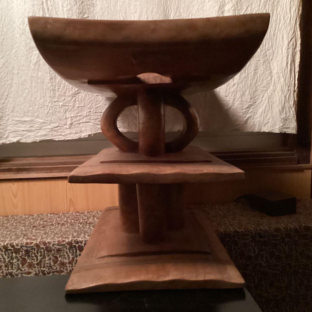 最終値下げ　アシャンティ族　スツール② アフリカ民芸