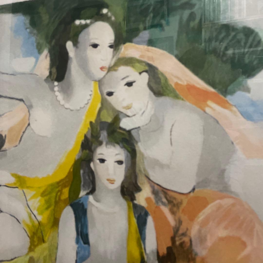 マリー・ローランサン 「三人の若い女」 500部限定 直筆サイン　特大サイズ