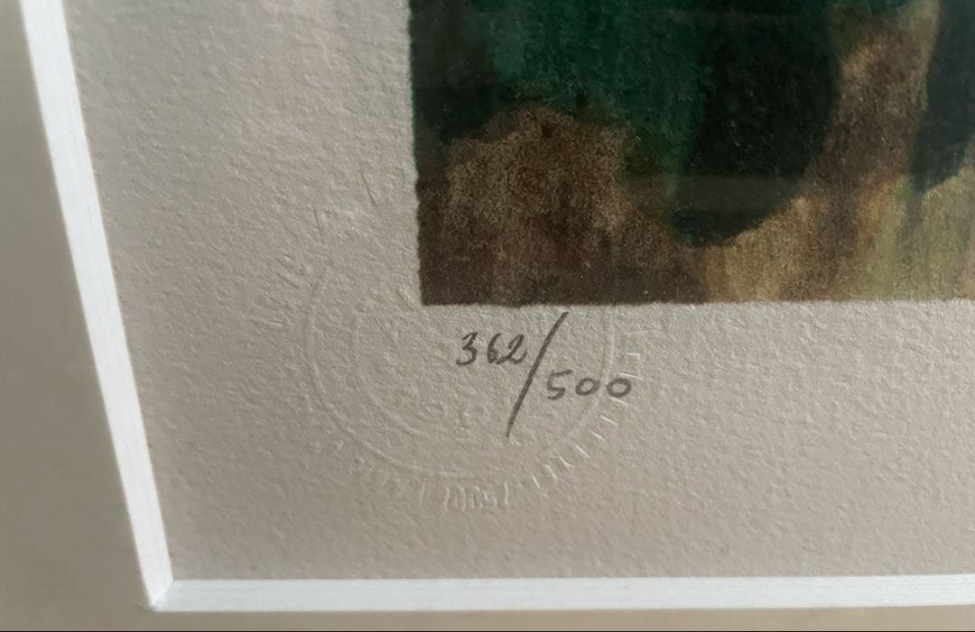 マリー・ローランサン 「三人の若い女」 500部限定 直筆サイン　特大サイズ