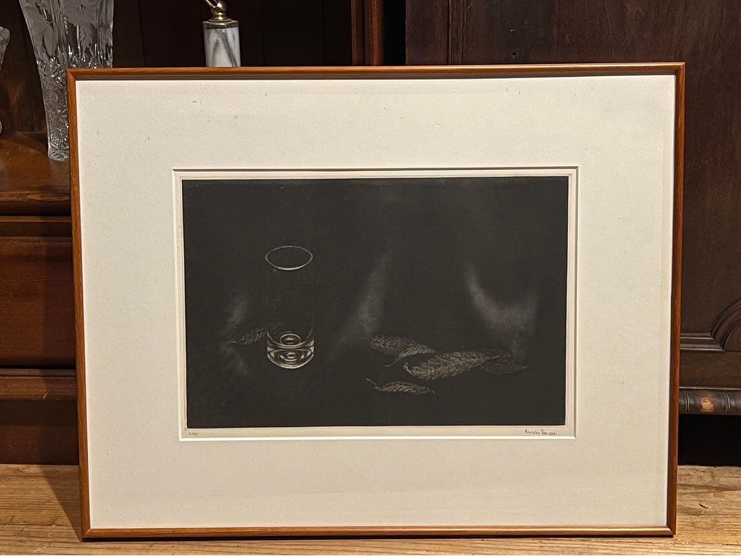 丹阿弥丹波子 リトグラフ NIWAKO TAN-AMI銅版画 直筆サイン 額縁