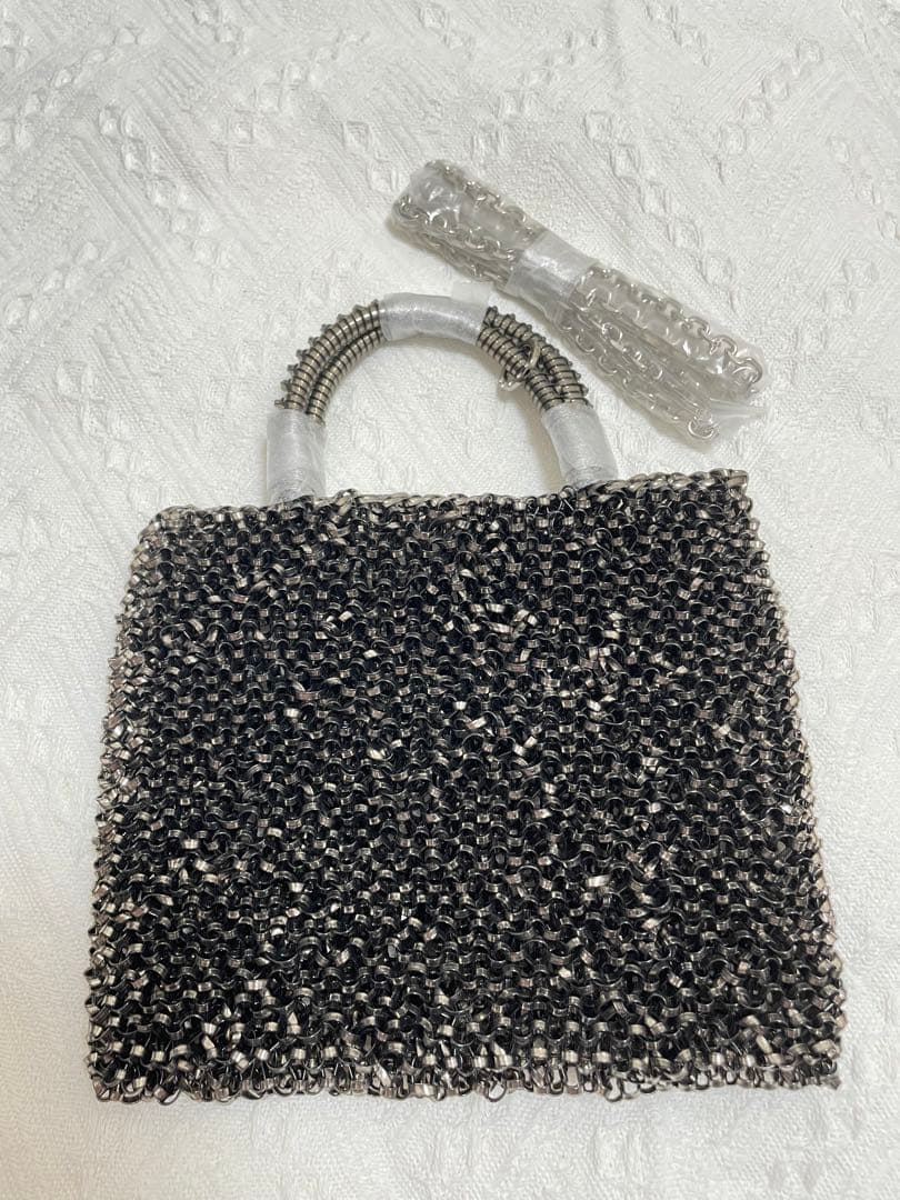 cocomaroさまの予約専用ページ　アンテプリマ風 ビーズ　黒パーティーバッグ