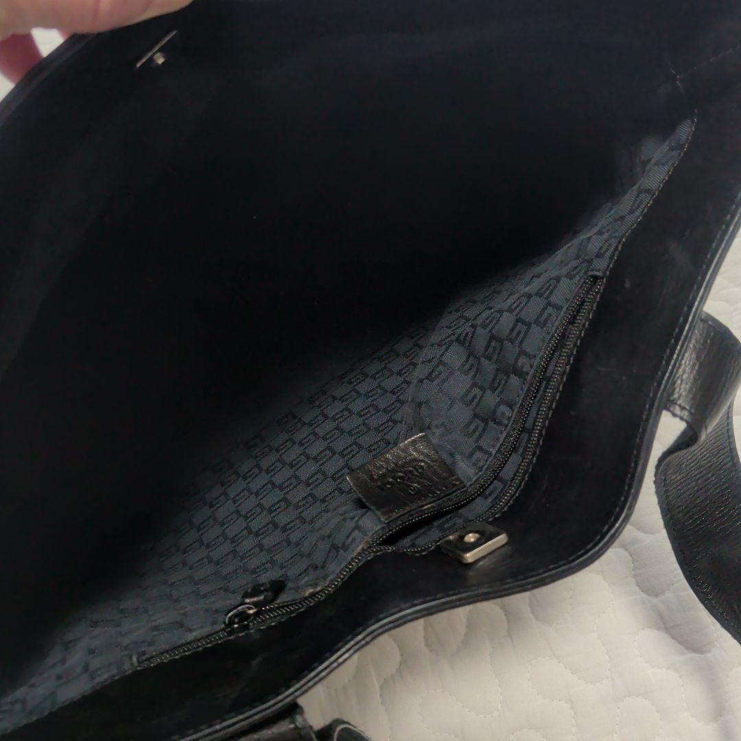 ☆used品☆GUCCI☆黒のレザーハンドバッグ☆GUCCIレディースバッグ☆