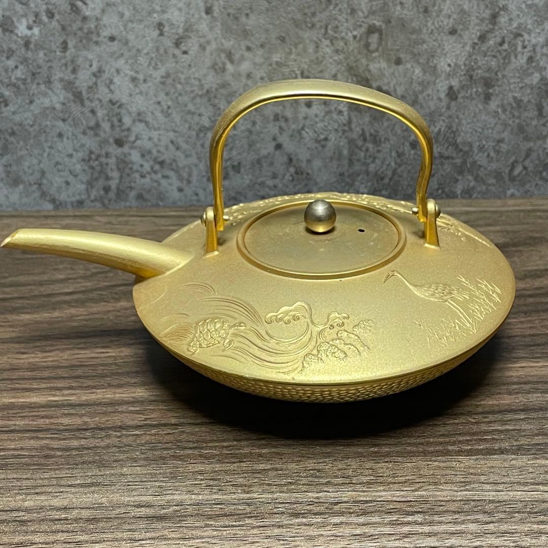 【天皇陛下御即位50年記念】24KGP 黄金酒器 フルセット銚子燗鍋盃プレート付