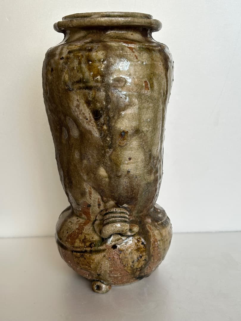 伊賀釉 花瓶 (八代 加藤宇助)