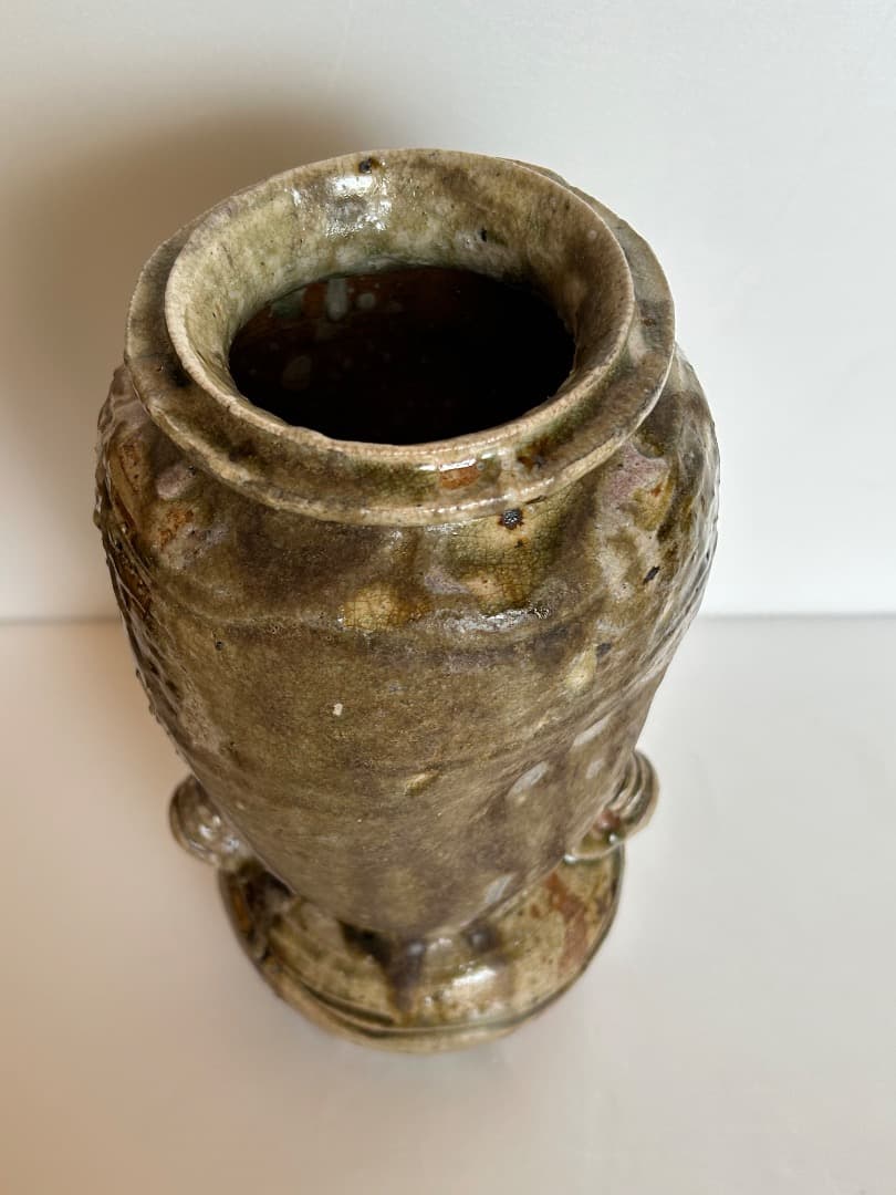 伊賀釉 花瓶 (八代 加藤宇助)