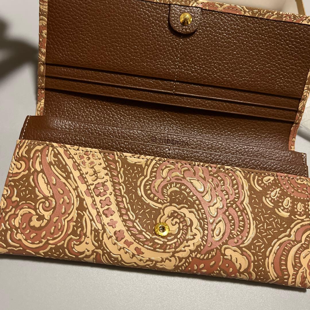 ♠新品未使用♠印傳屋♠甲州印伝♠長財布♠サパレイ♠ペイズリー♠本鹿革♠