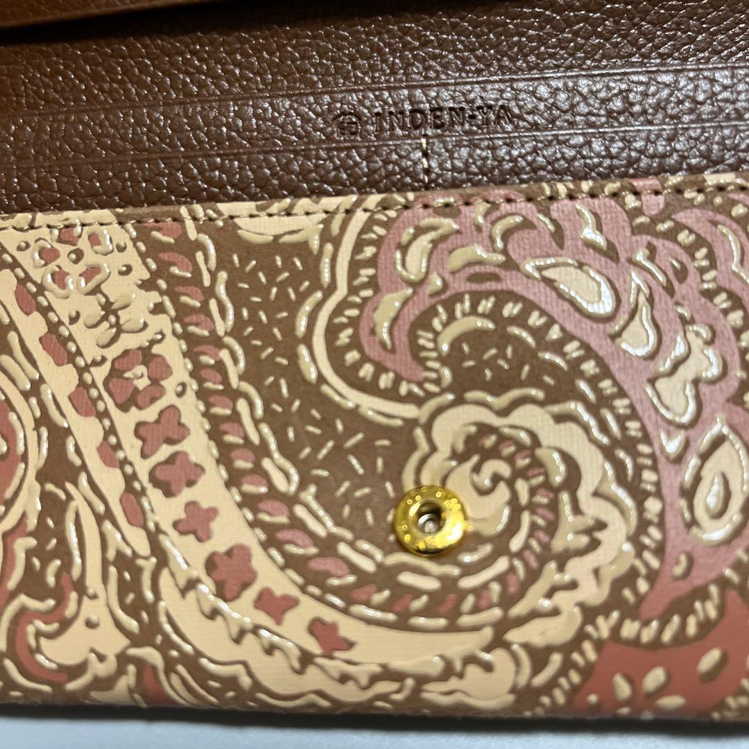 ♠新品未使用♠印傳屋♠甲州印伝♠長財布♠サパレイ♠ペイズリー♠本鹿革♠