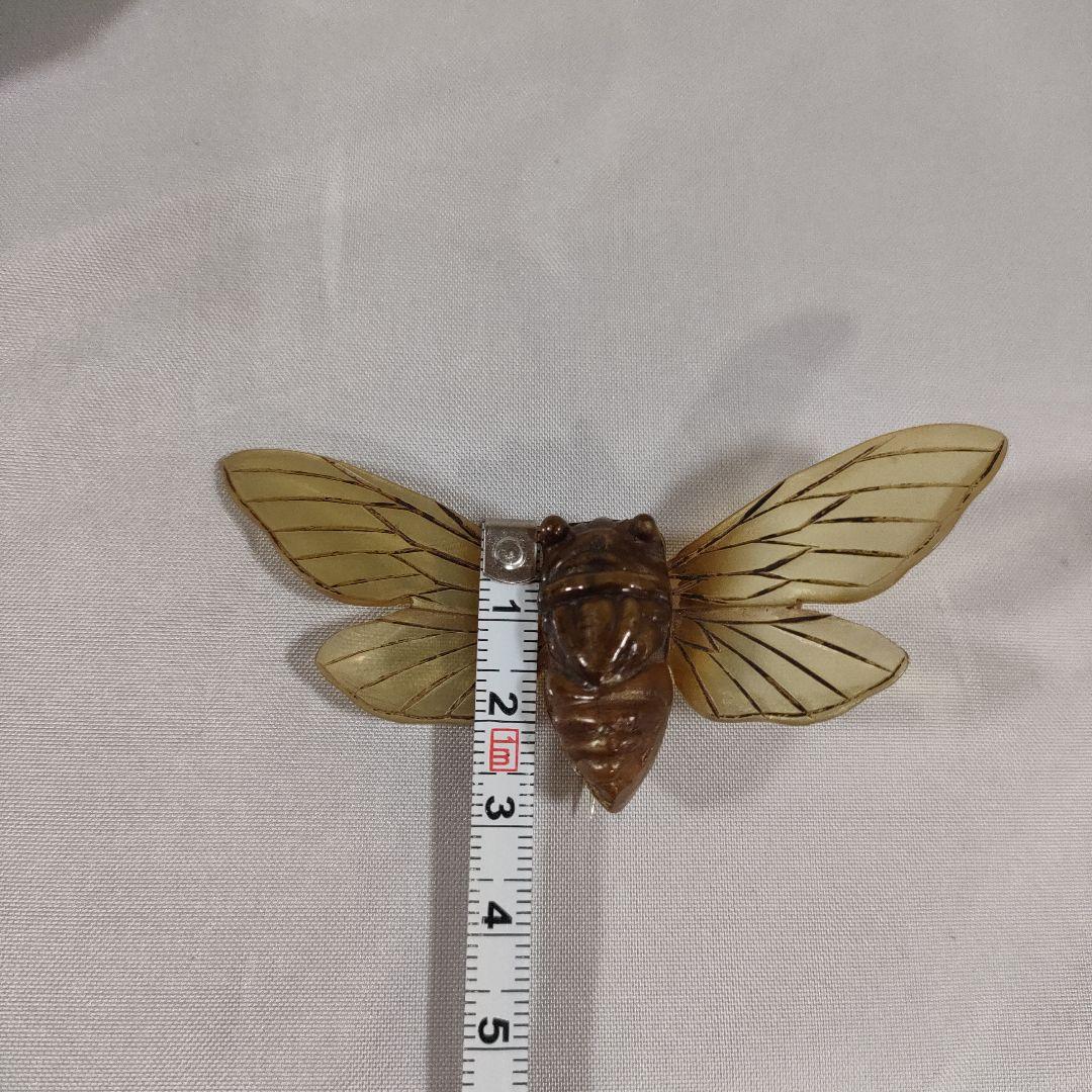 P5 超美品　OSTIA 　オスティア　せみ　イギリス　水牛の角　ブローチ