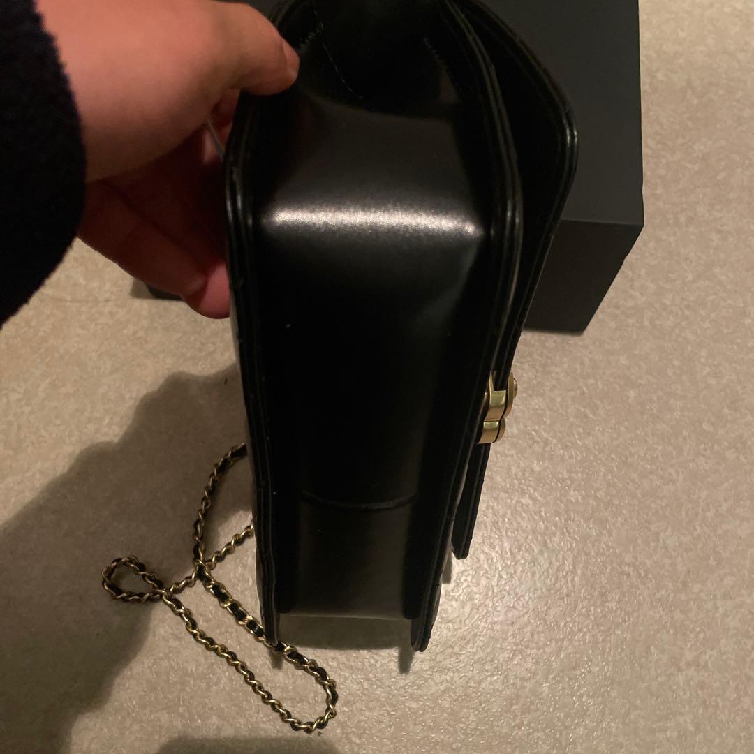 CHANEL ノベルティーブラック ショルダーバッグ キルティング