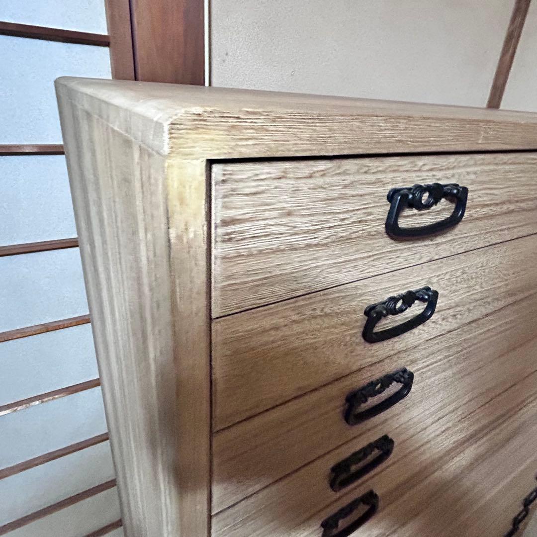 高級 桐箪笥 浅引き15段 幅98cm 帯 着物 書画収納