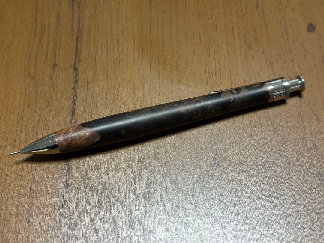 工房楔　ペンシル楔　黒檀こぶ杢　0.5mm