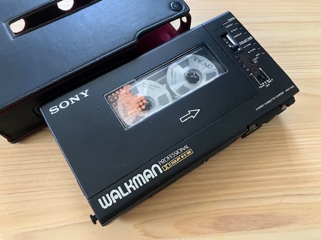 唯斗 整備済高音質動作品 SONY WM-D6C 革カバー ストラップ他
